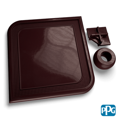 RAL 3007 BLACK RED powder coating color swatch image