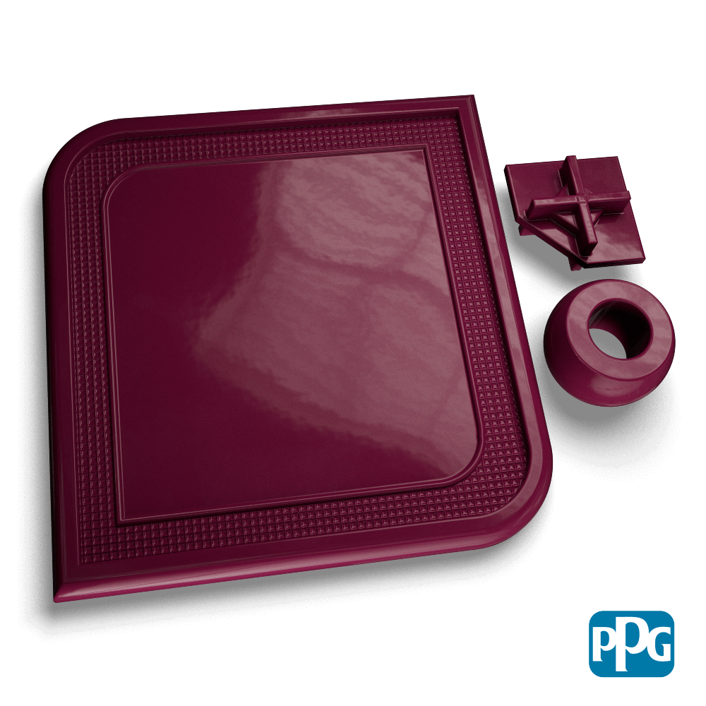 RAL 4004 CLARET VIOLET powder coating color swatch image