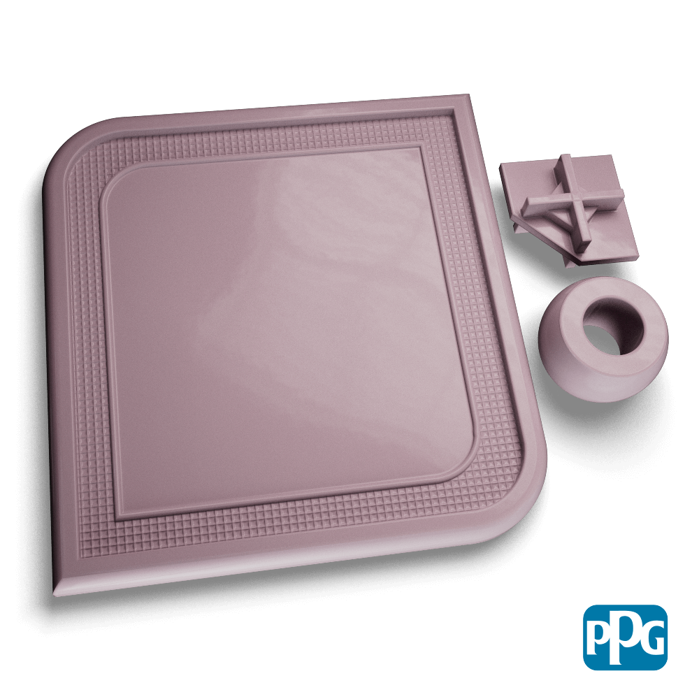 RAL 4009 PASTEL VIOLET powder coating color swatch image
