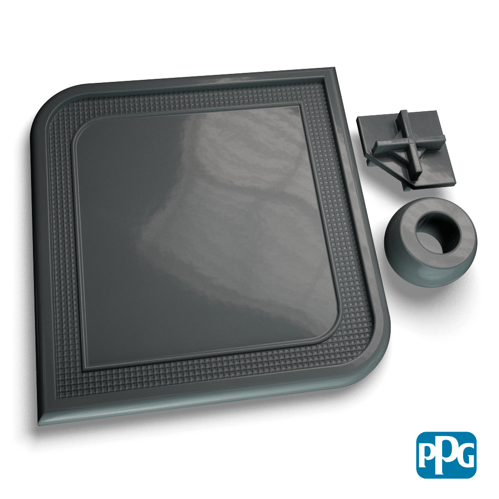 RAL 7011 IRON GRAY powder coating color swatch image