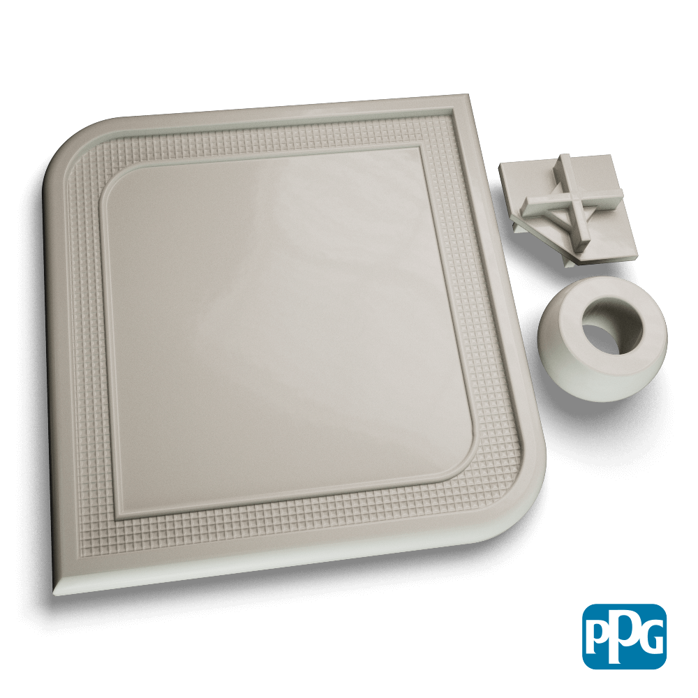 RAL 7038 AGATE GRAY powder coating color swatch image