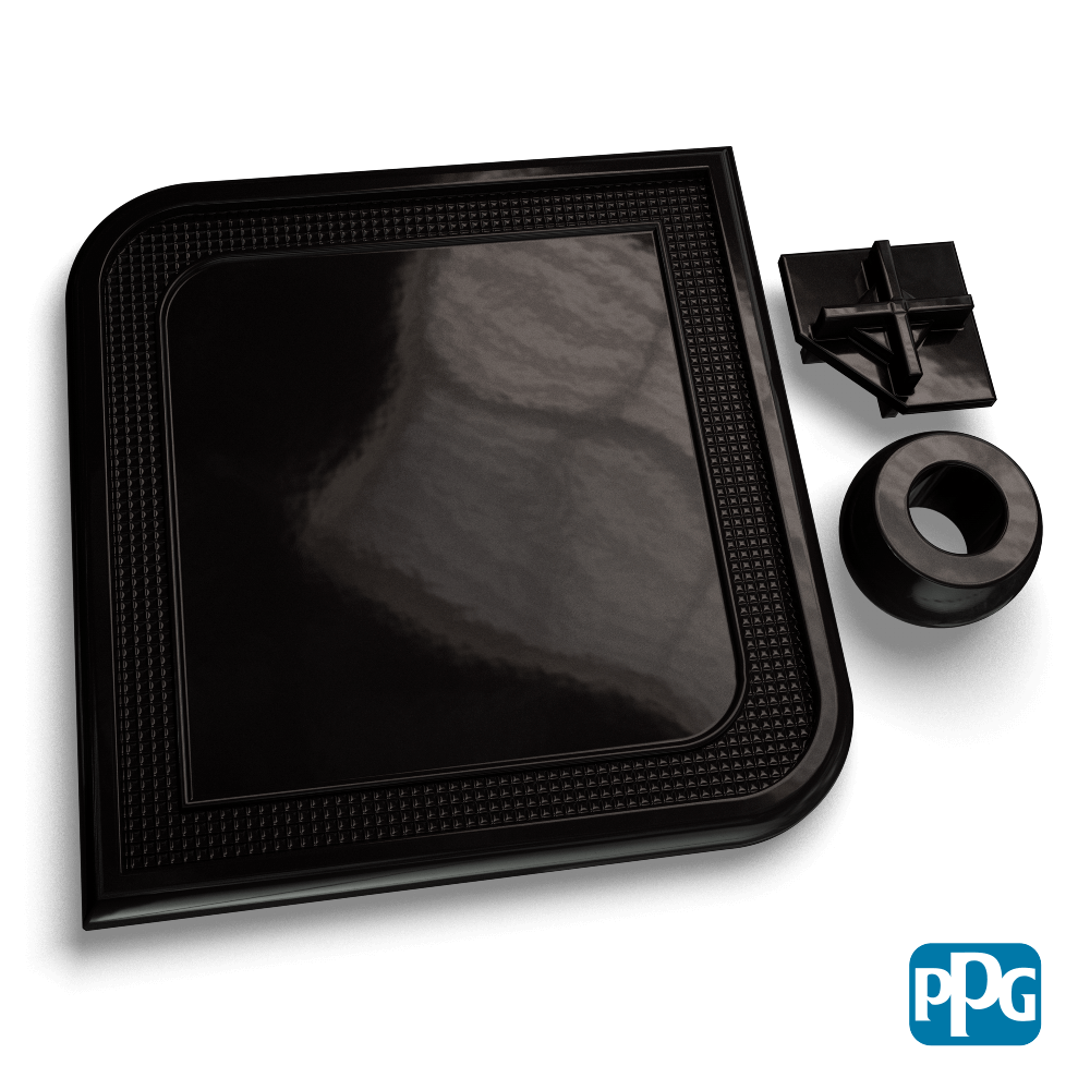 RAL 8022 BLACK BROWN powder coating color swatch image