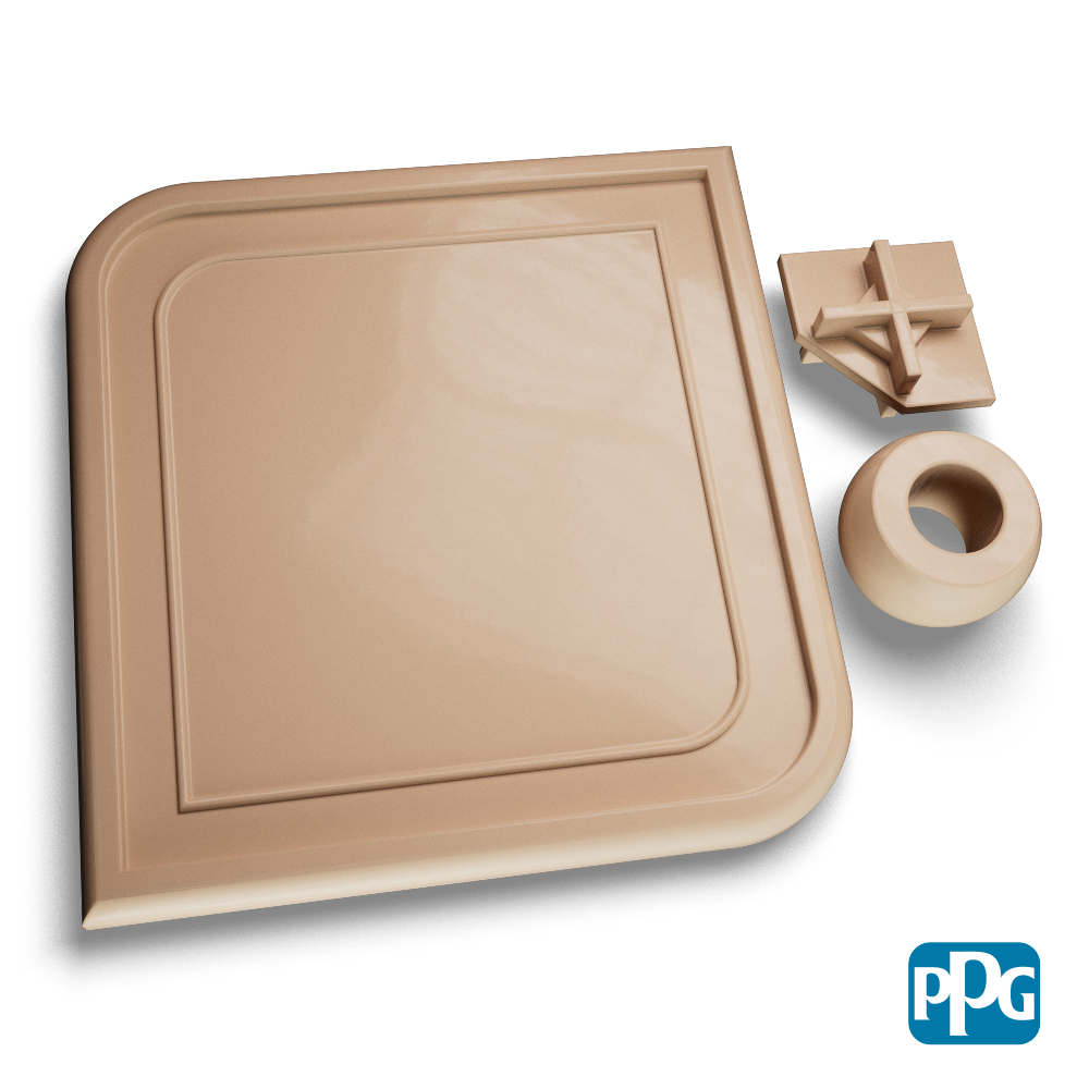 CARAMEL powder coating color swatch image