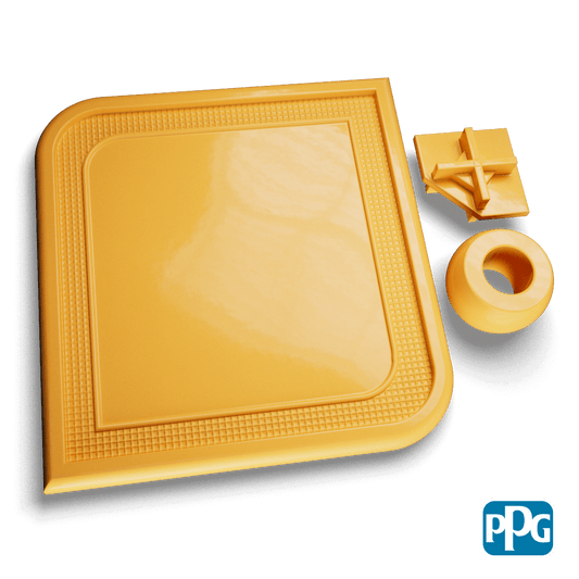 BUTTERCUP powder coating color swatch image
