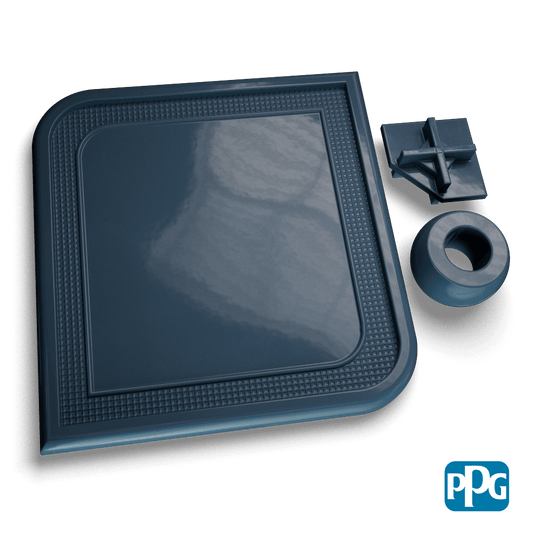 P.O. BLUE powder coating color swatch image