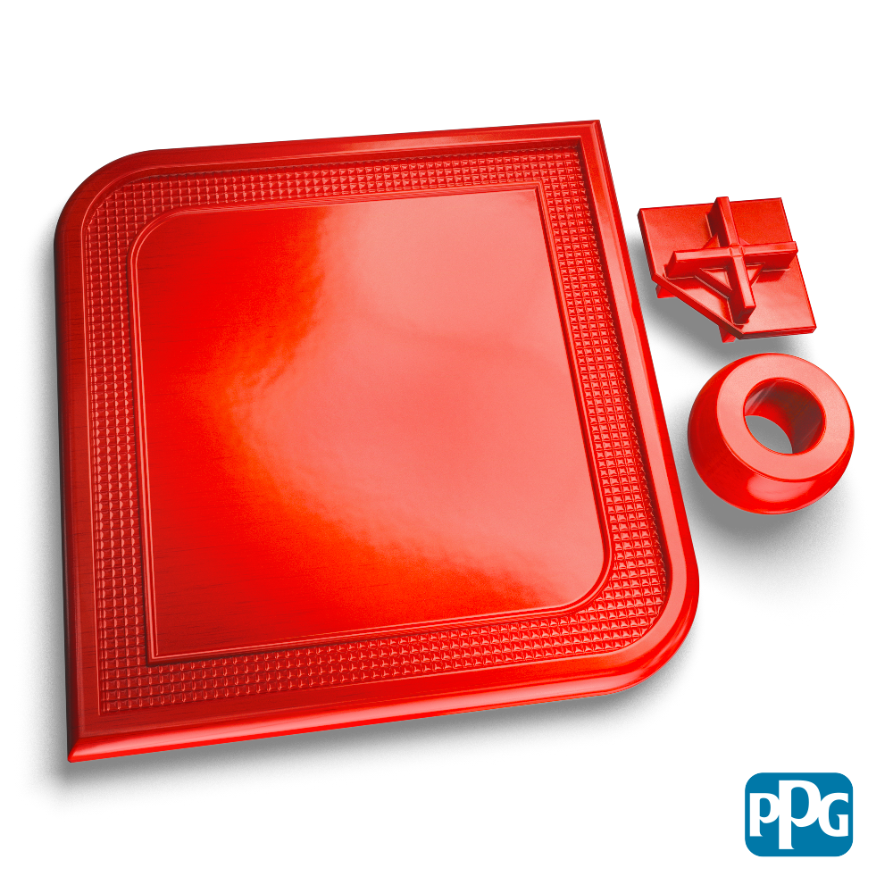 Transparent Red Powder Coating