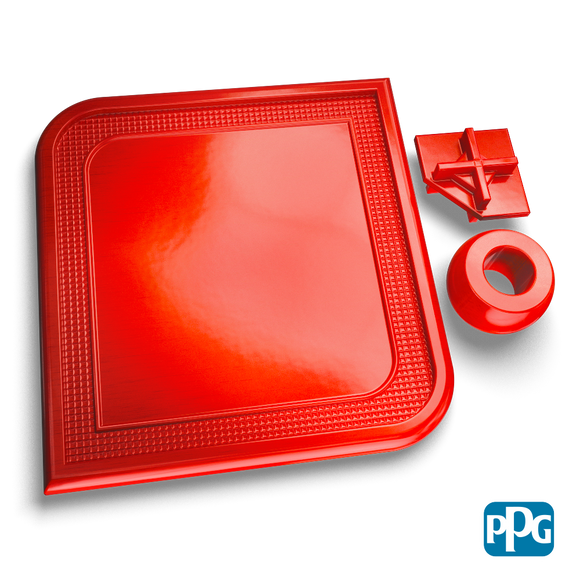 Transparent Red Powder Coating