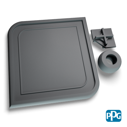 GRAY CRINKLE  PPC1635A powder coating color swatch image