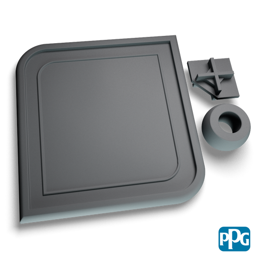 GRAY CRINKLE  PPC1635A powder coating color swatch image