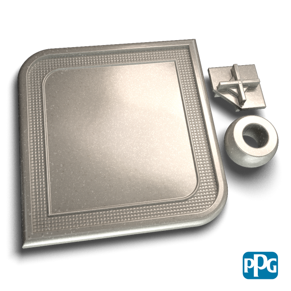 Bonded Silver Sparkle Powder Coating