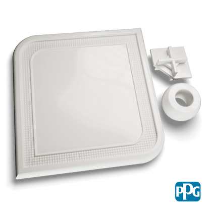 SUPER WET WHITE powder coating color swatch image