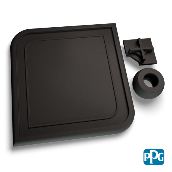 BLACK TEXTURE  (PPLT3901) powder coating color swatch image