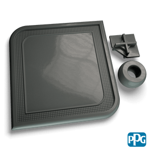 RAL 7012 BASALT GRAY AAMA 2604 powder coating color swatch image